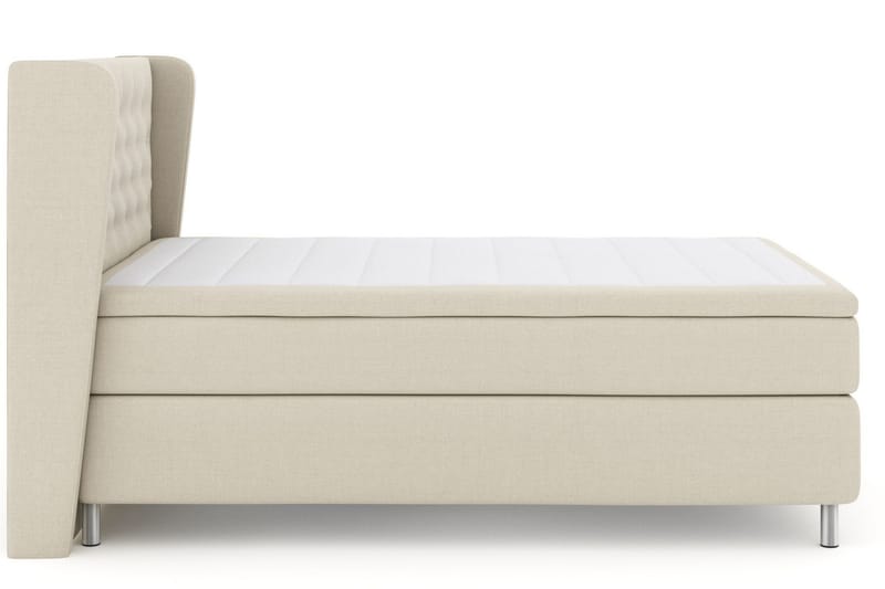 Select No 5 Komplett Sängpaket 160x200 Medium Latex - Beige/Metall - Products - Möbler - Säng - Kontinentalsäng