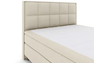 Select No 5 Komplett Sängpaket 180x200 Fast Latex - Beige/Metall V-form - Products - Möbler - Säng - Kontinentalsäng