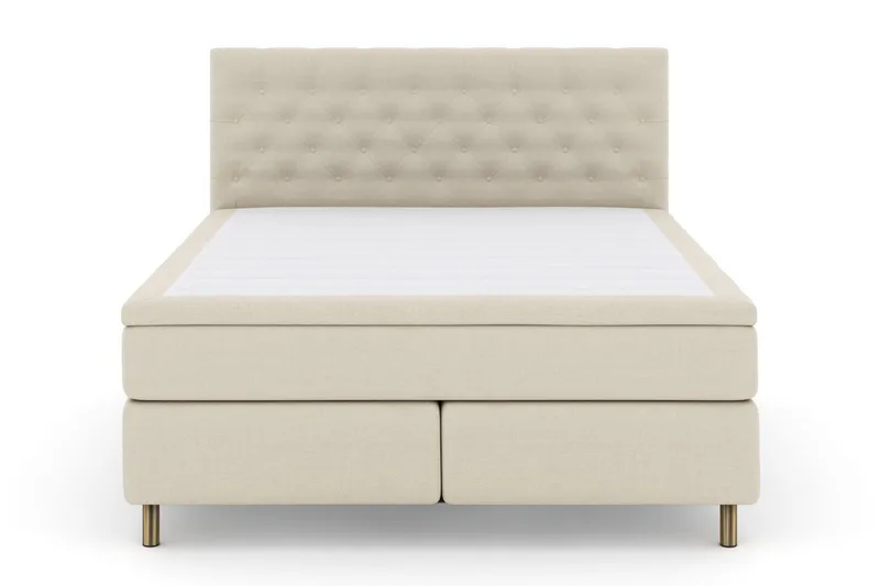 Select No 5 Komplett Sängpaket 180x200 Fast/Medium, Beige/Koppar