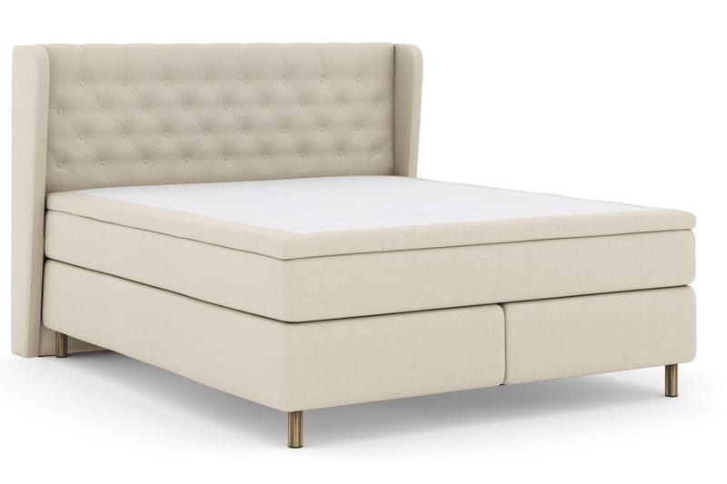 Select No 5 Komplett Sängpaket 210x210 Fast Latex - Beige/Koppar - Products - Möbler - Säng - Kontinentalsäng
