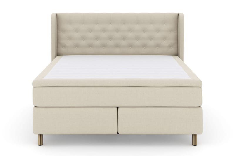 Select No 5 Komplett Sängpaket 210x210 Fast Latex - Beige/Koppar - Products - Möbler - Säng - Kontinentalsäng