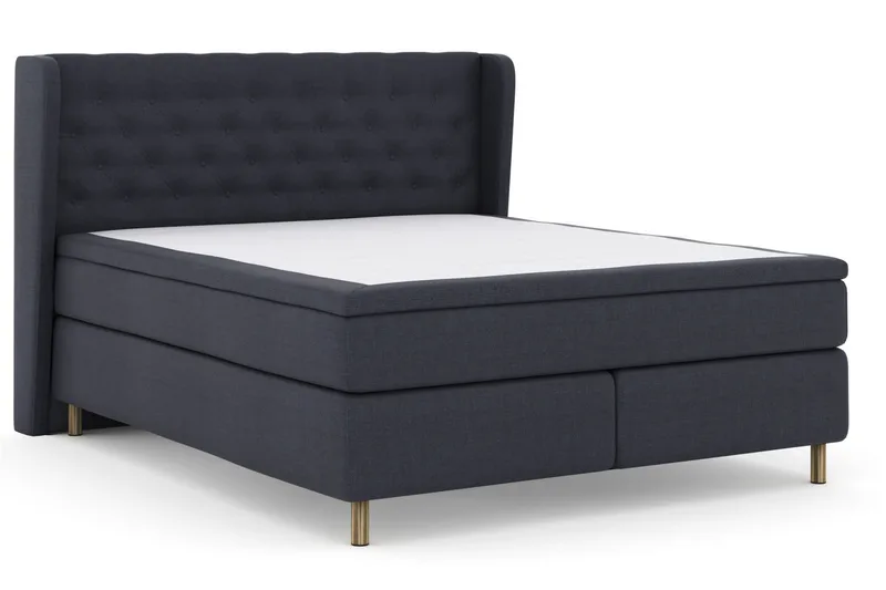 Select No 5 Komplett Sängpaket 210x210 Fast Latex - Blå/Koppar - Products - Möbler - Säng - Kontinentalsäng