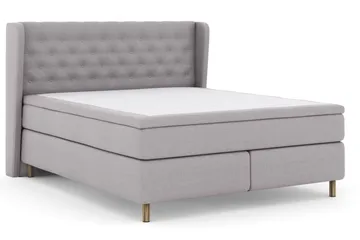 Select No 5 Komplett Sängpaket 210x210 Fast Latex - Ljusgrå/Koppar - Products - Möbler - Säng - Kontinentalsäng