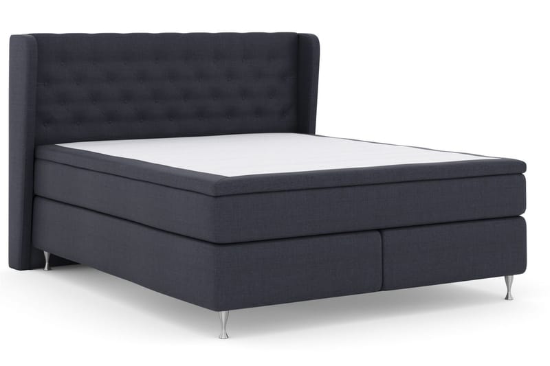 Select No 5 Komplett Sängpaket 210x210 Fast Watergel - Blå/Silver - Products - Möbler - Säng - Kontinentalsäng
