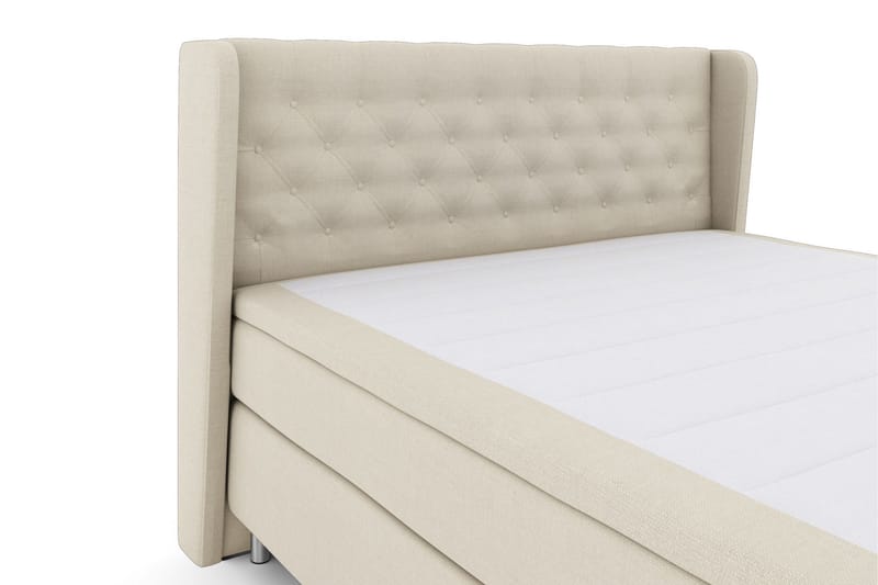 Select No 5 Komplett Sängpaket 210x210 Fast/Medium Latex - Beige/Metall - Products - Möbler - Säng - Kontinentalsäng