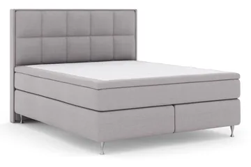 Select No 5 Komplett Sängpaket 210x210 Fast/Medium Latex - Ljusgrå/Silver - Products - Möbler - Säng - Kontinentalsäng