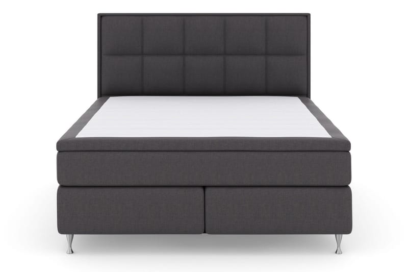 Select No 5 Komplett Sängpaket 210x210 Fast/Medium Latex - Mörkgrå/Silver - Products - Möbler - Säng - Kontinentalsäng