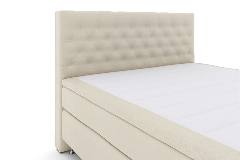 Select No 5 Komplett Sängpaket 210x210 Medium Latex - Beige/Silver - Products - Möbler - Säng - Kontinentalsäng