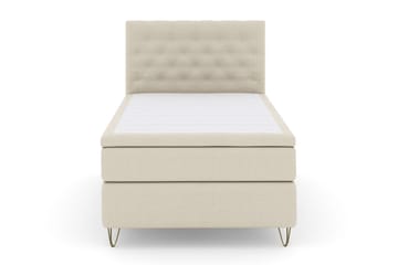 Select No 5 Kontinentalsäng 120x200 Fast Latex - Beige/Metall V-Form - Products - Möbler - Säng - Enkelsäng