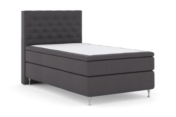 Select No 5 Kontinentalsäng 120x200 Fast Watergel - Mörkgrå/Silver - Products - Möbler - Säng - Enkelsäng