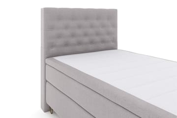 Select No 5 Kontinentalsäng 120x200 Medium Latex - Ljusgrå/Metall V-Form - Products - Möbler - Säng - Enkelsäng