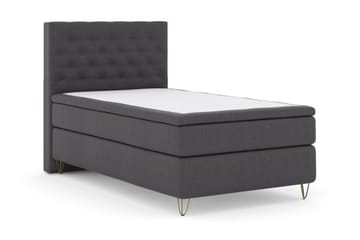 Select No 5 Kontinentalsäng 120x200 Medium Latex - Mörkgrå/Metall V-Form - Products - Möbler - Säng - Enkelsäng