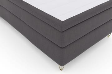 Select No 5 Kontinentalsäng 120x200 Medium Latex - Mörkgrå/Metall V-Form - Products - Möbler - Säng - Enkelsäng
