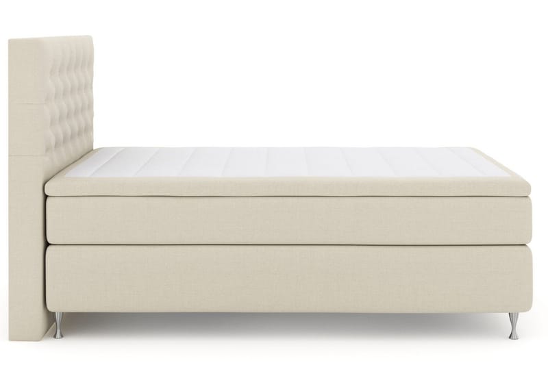 Select No 5 Kontinentalsäng 140x200 Fast/Medium Watergel - Beige/Silver - Products - Möbler - Säng - Kontinentalsäng