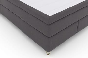 Select No 5 Kontinentalsäng 140x200 Medium Watergel - Mörkgrå/Metall V-Form - Products - Möbler - Säng - Kontinentalsäng