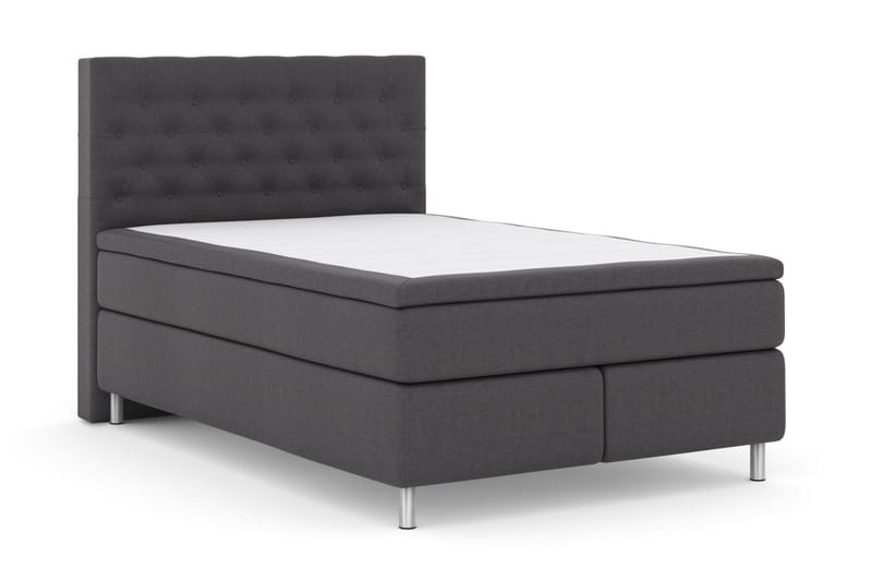 Select No 5 Kontinentalsäng 140x200 Medium Watergel - Mörkgrå/Metall - Products - Möbler - Säng - Kontinentalsäng