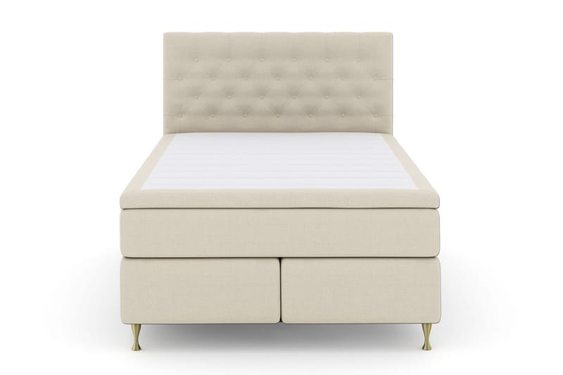 Select No 5 Kontinentalsäng 160x200 Fast Watergel - Beige/Guld - Products - Möbler - Säng - Kontinentalsäng