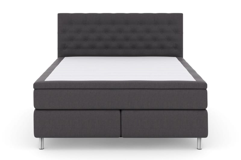 Select No 5 Kontinentalsäng 160x200 Fast Watergel - Mörkgrå/Metall - Products - Möbler - Säng - Kontinentalsäng