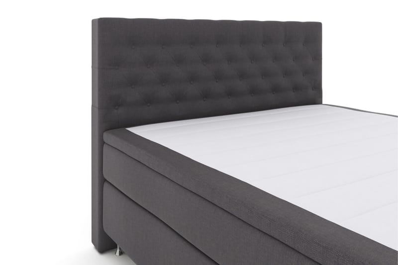 Select No 5 Kontinentalsäng 160x200 Fast Watergel - Mörkgrå/Silver - Products - Möbler - Säng - Kontinentalsäng
