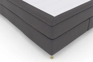 Select No 5 Kontinentalsäng 180x200 Fast/Medium Watergel - Mörkgrå/Guld - Products - Möbler - Säng - Kontinentalsäng