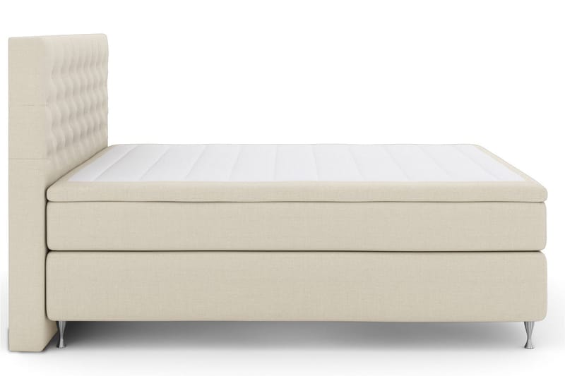 Select No 5 Kontinentalsäng 210x210 Fast Watergel - Beige/Silver - Products - Möbler - Säng - Kontinentalsäng