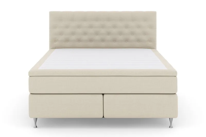 Select No 5 Kontinentalsäng 210x210 Fast Watergel - Beige/Silver - Products - Möbler - Säng - Kontinentalsäng