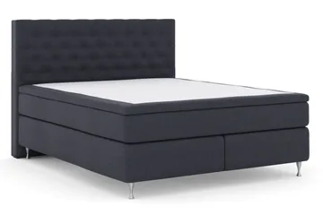 Select No 5 Kontinentalsäng 210x210 Fast Watergel - Blå/Silver - Products - Möbler - Säng - Kontinentalsäng