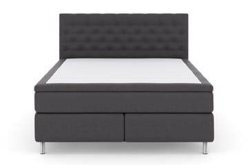 Select No 5 Kontinentalsäng 210x210 Fast Watergel - Mörkgrå/Metall - Products - Möbler - Säng - Kontinentalsäng