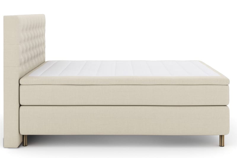 Select No 5 Kontinentalsäng 210x210 Fast/Medium Latex - Beige/Koppar - Products - Möbler - Säng - Kontinentalsäng