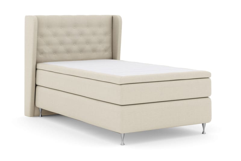 Select No 6 Komplett Sängpaket 120x200 Fast Memory/Pocket - Beige/Silver - Products - Möbler - Säng - Enkelsäng