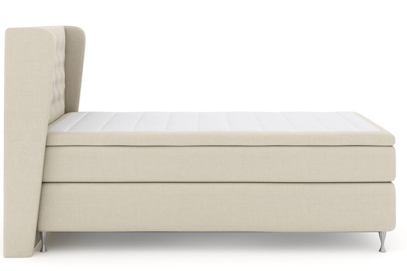 Select No 6 Komplett Sängpaket 120x200 Fast Memory/Pocket - Beige/Silver - Products - Möbler - Säng - Enkelsäng