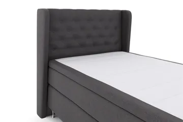 Select No 6 Komplett Sängpaket 120x200 Fast Memory/Pocket - Mörkgrå/Silver - Products - Möbler - Säng - Enkelsäng
