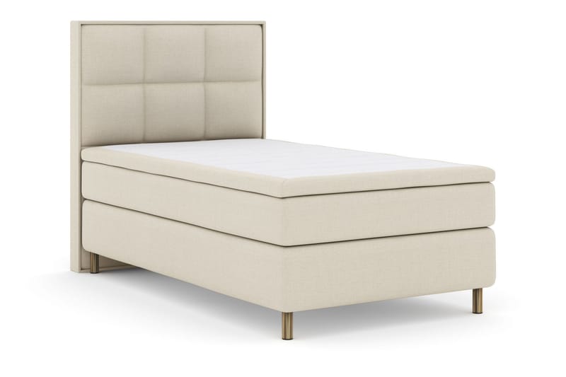 Select No 6 Komplett Sängpaket 120x200 Fast Watergel - Beige/Koppar - Products - Möbler - Säng - Enkelsäng