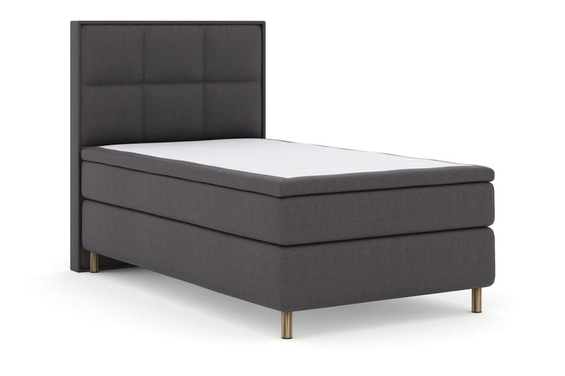Select No 6 Komplett Sängpaket 120x200 Fast Watergel - Mörkgrå/Koppar - Products - Möbler - Säng - Enkelsäng