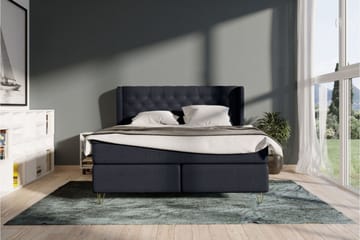 Select No 6 Komplett Sängpaket 120x200 Medium Latex/Memory - Blå/Metall - Products - Möbler - Säng - Enkelsäng