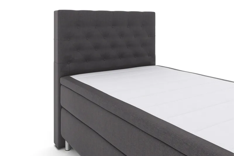Select No 6 Komplett Sängpaket 120x200 Medium Latex/Memory - Mörkgrå/Metall - Products - Möbler - Säng - Enkelsäng