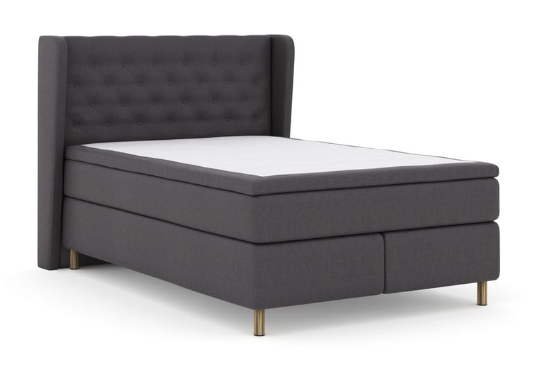 Select No 6 Komplett Sängpaket 140x200 Fast Memory/Pocket - Mörkgrå/Koppar - Products - Möbler - Säng - Kontinentalsäng