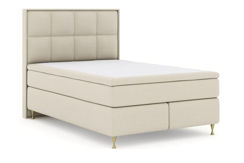 Select No 6 Komplett Sängpaket 140x200 Fast/Medium Watergel - Beige/Guld - Products - Möbler - Säng - Kontinentalsäng