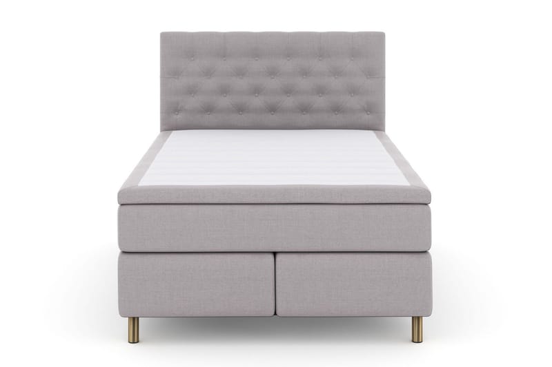 Select No 6 Komplett Sängpaket 140x200 F/M Memory/Pocket - Ljusgrå/Koppar - Products - Möbler - Säng - Kontinentalsäng