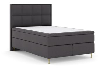 Select No 6 Komplett Sängpaket 140x200 F/M Memory/Pocket - Mörkgrå/Guld - Products - Möbler - Säng - Kontinentalsäng