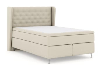 Select No 6 Komplett Sängpaket 140x200 Medium Latex/Memory - Beige/Silver - Products - Möbler - Säng - Kontinentalsäng