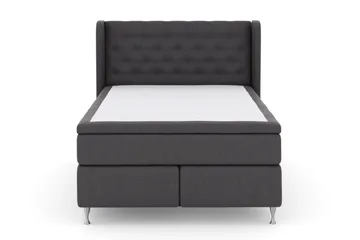 Select No 6 Komplett Sängpaket 140x200 Medium Latex/Memory - Mörkgrå/Silver - Products - Möbler - Säng - Kontinentalsäng
