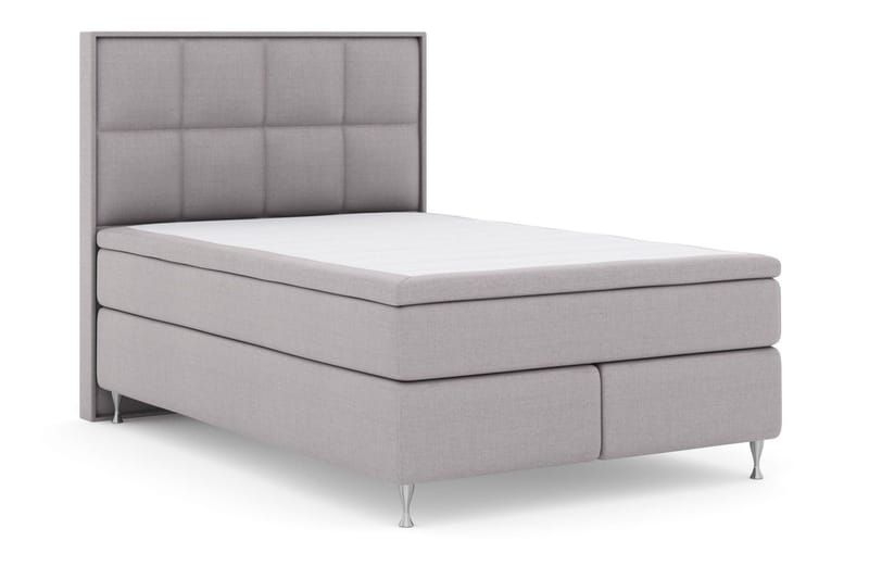 Select No 6 Komplett Sängpaket 140x200 Medium Memory/Pocket - Ljusgrå/Silver - Products - Möbler - Säng - Kontinentalsäng