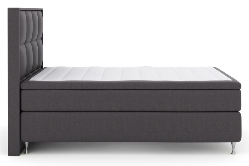 Select No 6 Komplett Sängpaket 140x200 Medium Memory/Pocket - Mörkgrå/Silver - Products - Möbler - Säng - Kontinentalsäng