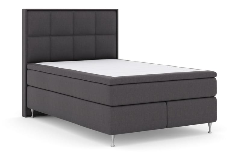 Select No 6 Komplett Sängpaket 140x200 Medium Memory/Pocket - Mörkgrå/Silver - Products - Möbler - Säng - Kontinentalsäng