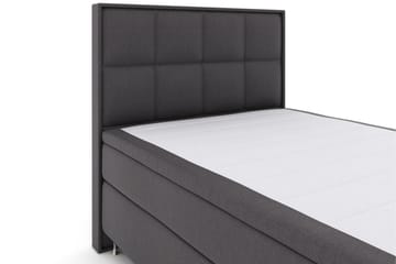 Select No 6 Komplett Sängpaket 140x200 Medium Memory/Pocket - Mörkgrå/Silver - Products - Möbler - Säng - Kontinentalsäng