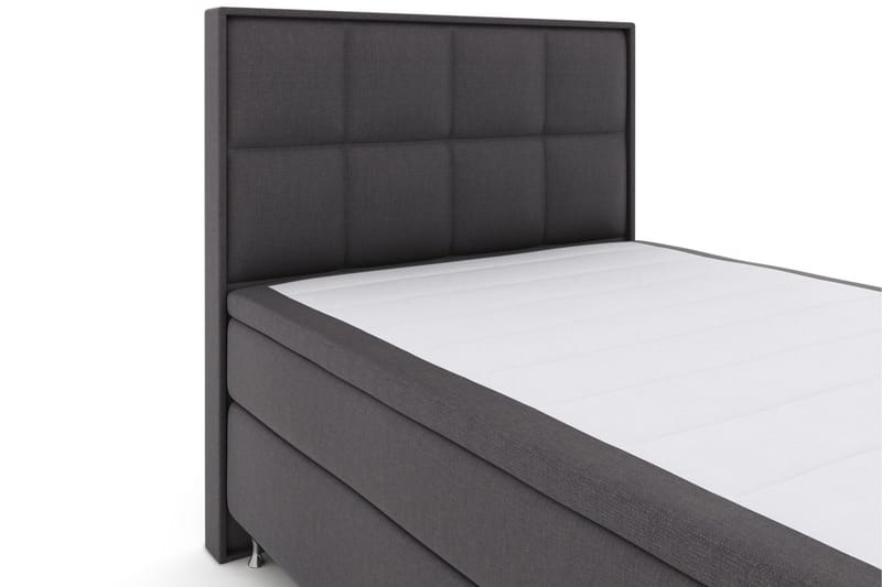 Select No 6 Komplett Sängpaket 140x200 Medium Memory/Pocket - Mörkgrå/Silver - Products - Möbler - Säng - Kontinentalsäng