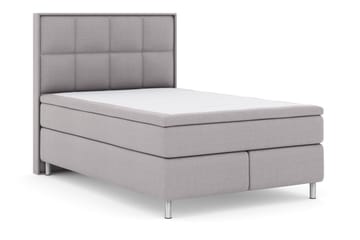 Select No 6 Komplett Sängpaket 140x200 Medium Watergel - Ljusgrå/Metall - Products - Möbler - Säng - Kontinentalsäng