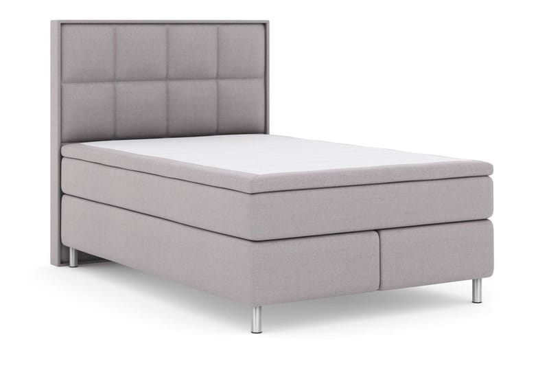 Select No 6 Komplett Sängpaket 140x200 Medium Watergel - Ljusgrå/Metall - Products - Möbler - Säng - Kontinentalsäng