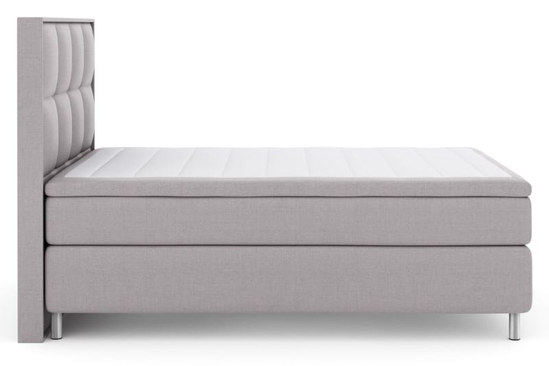 Select No 6 Komplett Sängpaket 140x200 Medium Watergel - Ljusgrå/Metall - Products - Möbler - Säng - Kontinentalsäng